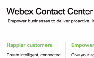Webex Contact Center At-a-Glance Data Sheet